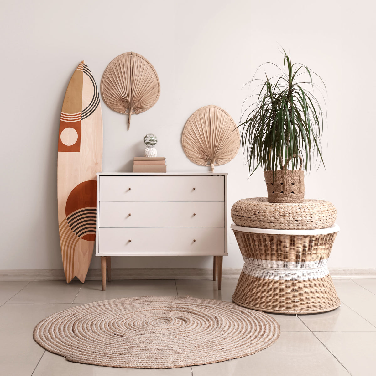 SPACE AROUND Surfboard Decorative Panel