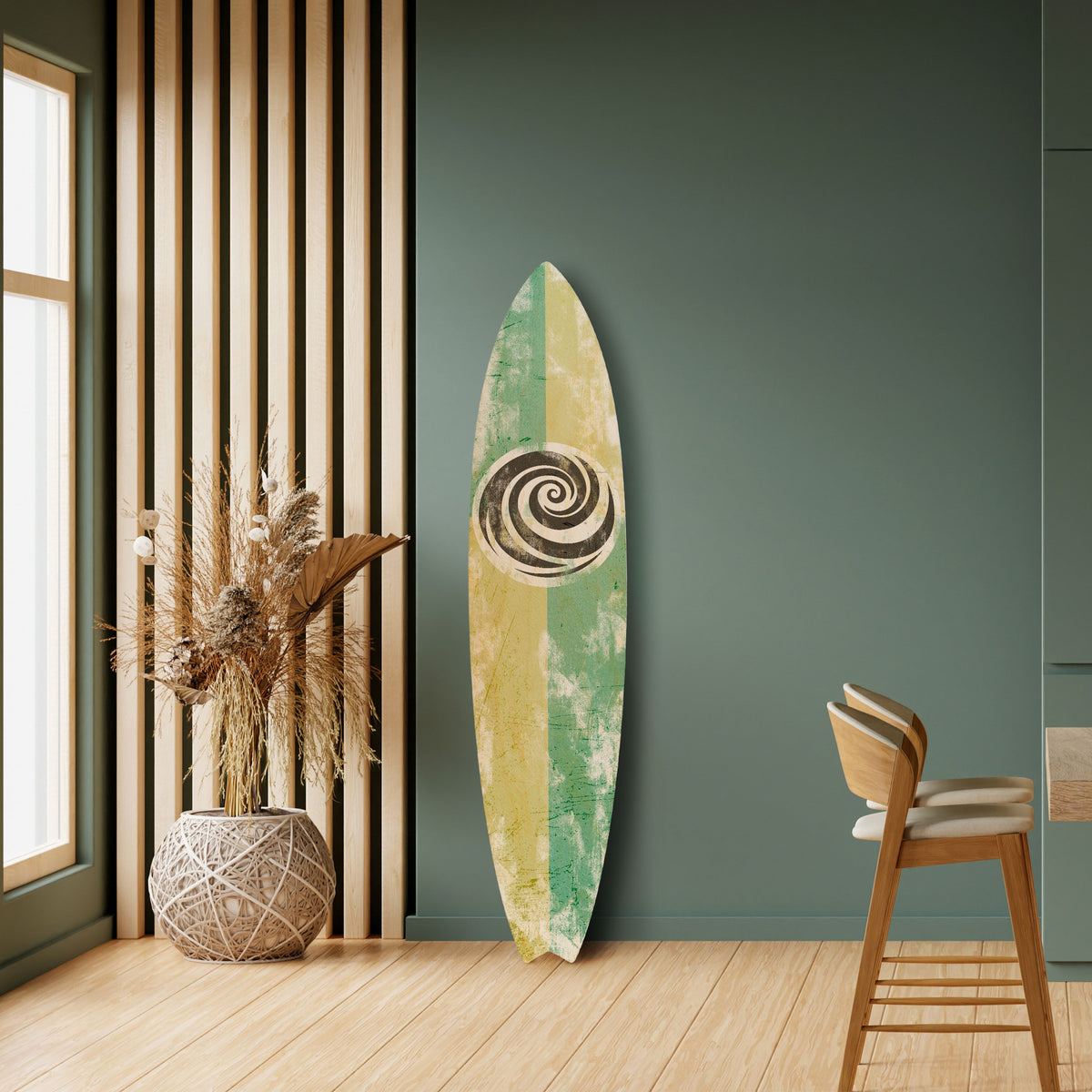 CURLY MODE Surfboard Decorative Panel
