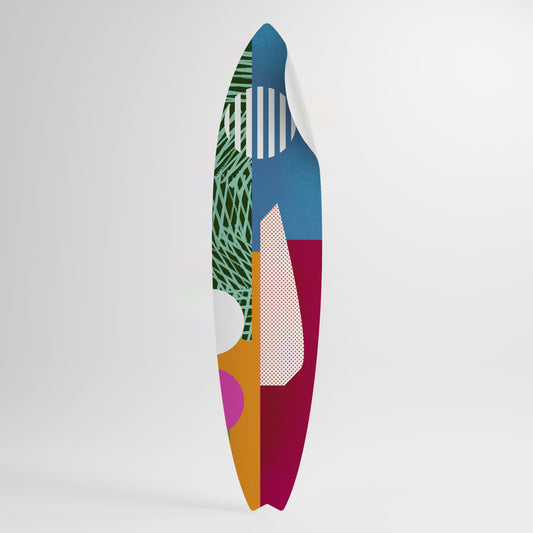 VIVID VIBES Vinilo decorativo de tabla de surf