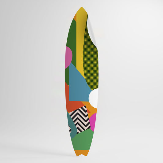 RADIANT HUES Vinilo decorativo de tabla de surf