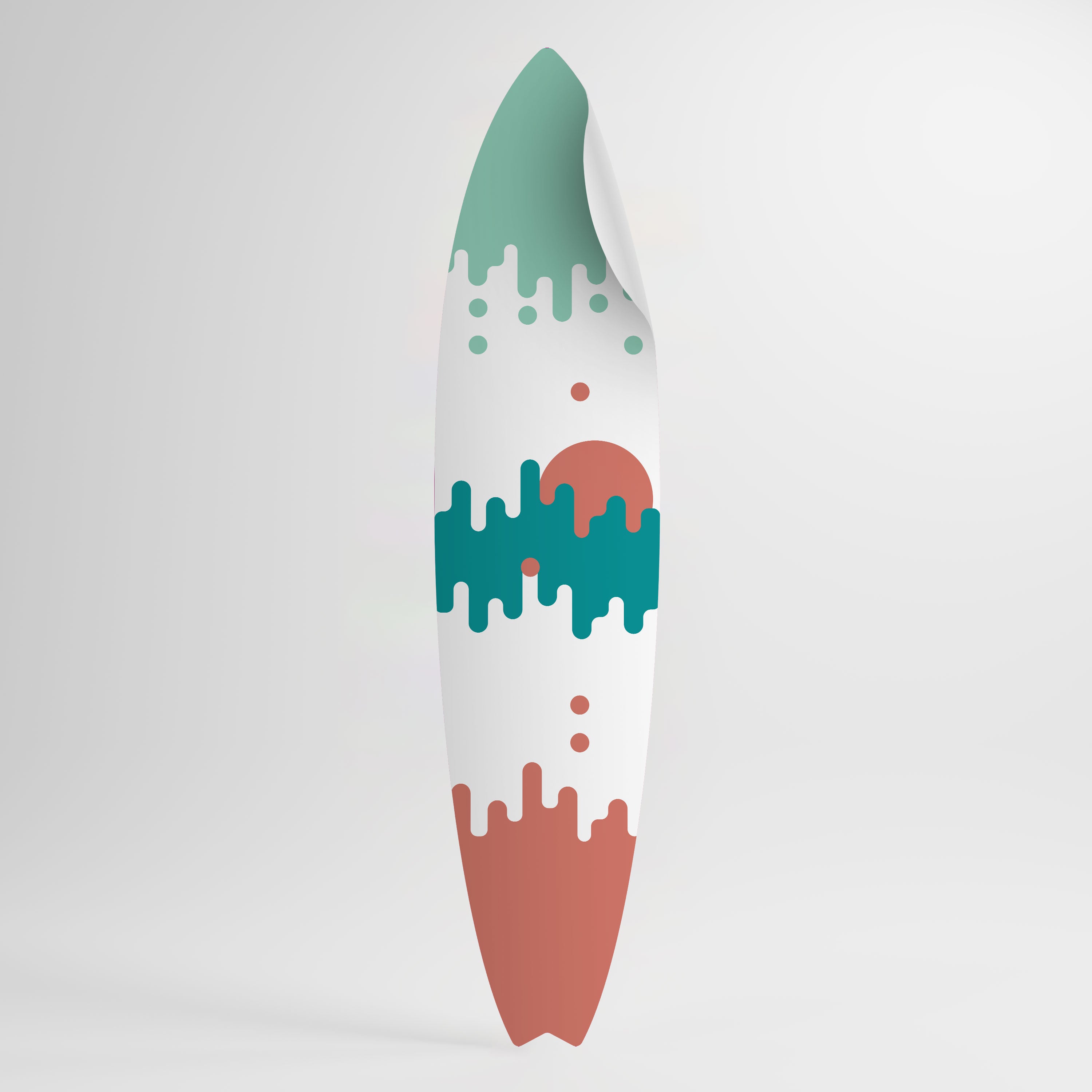 MORNING BREAK Peel and Stick Surfboard Sticker