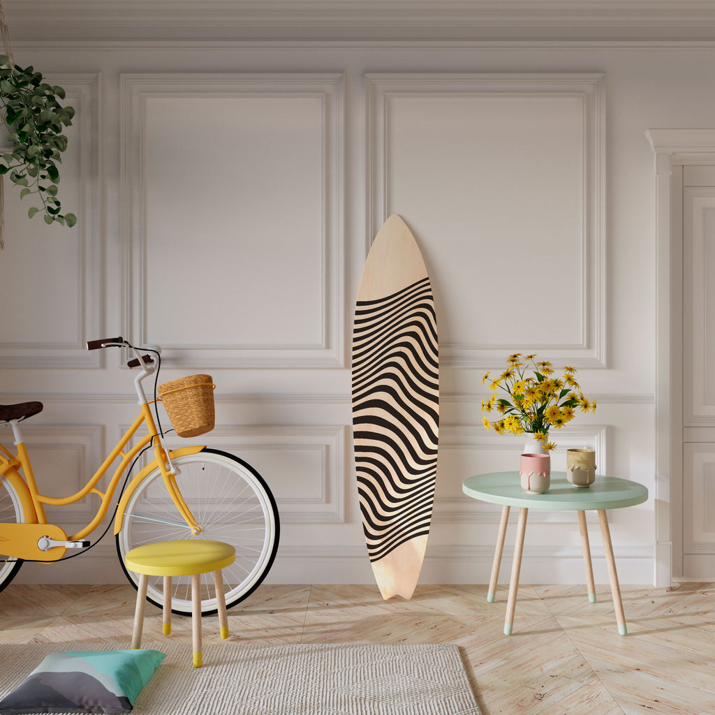 ILLUSIONARY FLOW Panel decorativo de tabla de surf