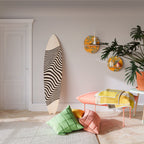 ILLUSIONARY FLOW Panel decorativo de tabla de surf
