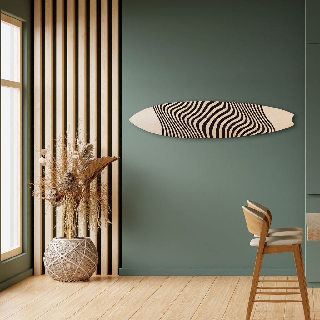 ILLUSIONARY FLOW Panel decorativo de tabla de surf