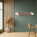 ILLUSIONARY FLOW Panel decorativo de tabla de surf
