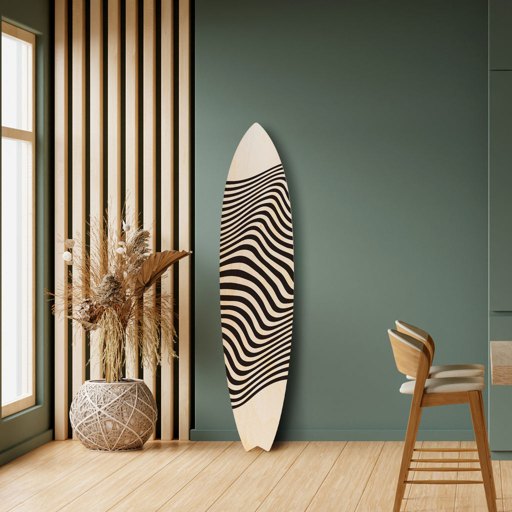 ILLUSIONARY FLOW Panel decorativo de tabla de surf