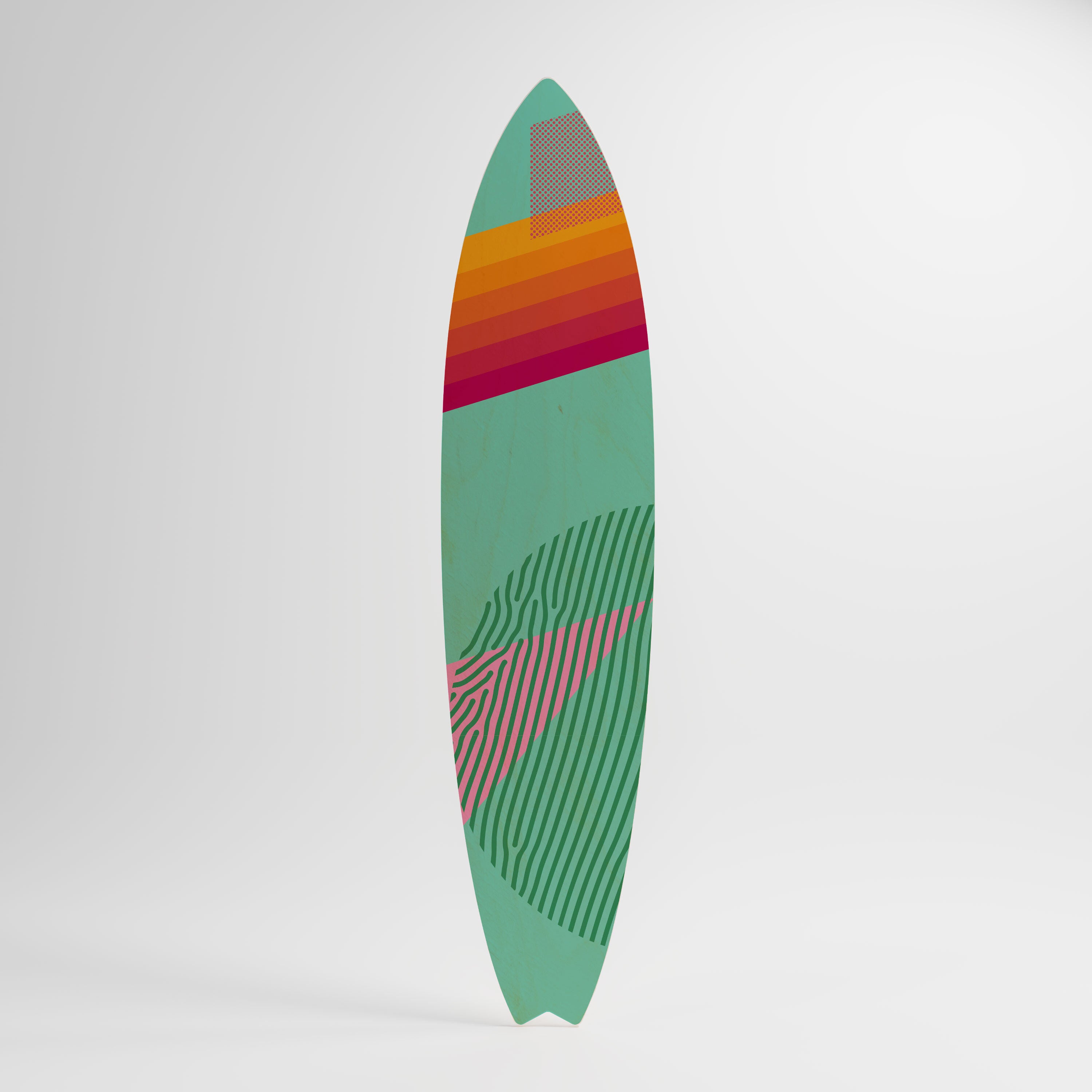 DAILY RADIANCE Panel decorativo de tabla de surf