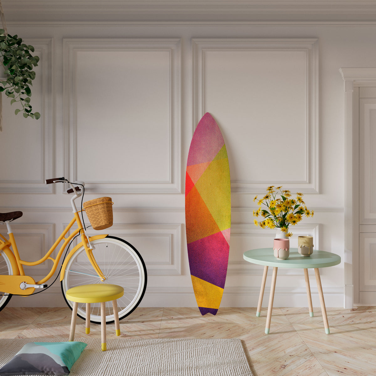 VIVID GEOMETRY Surfboard Decorative Panel