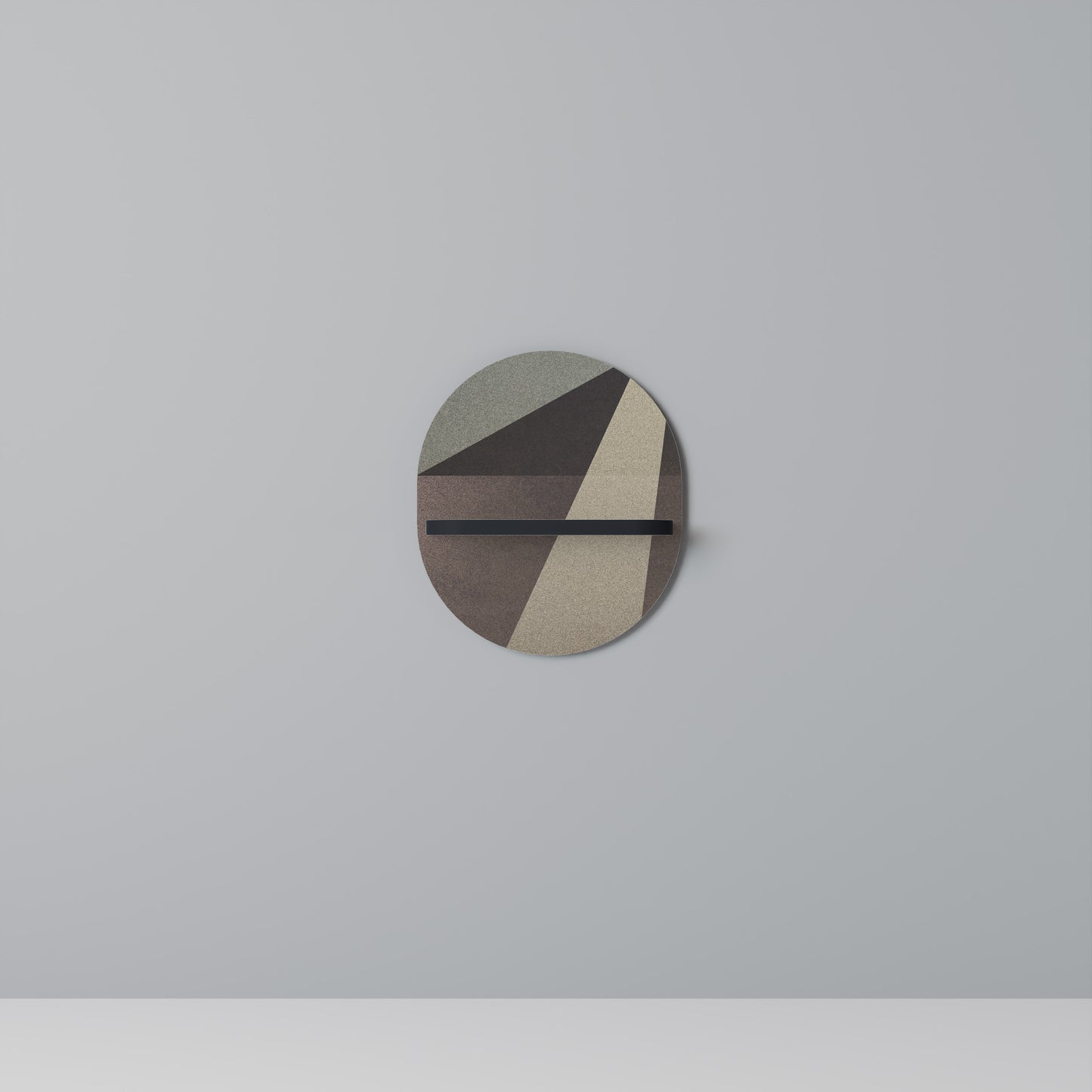 BEIGE GEOMETRY Art Shelf