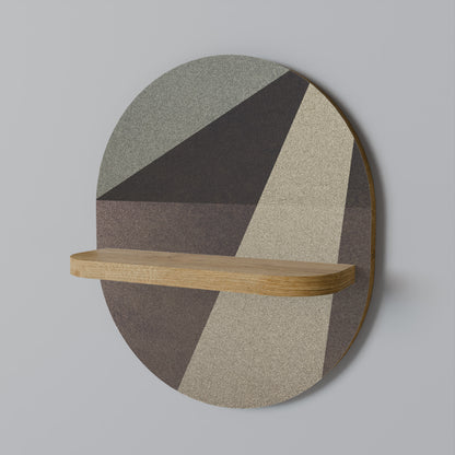BEIGE GEOMETRY Art Shelf
