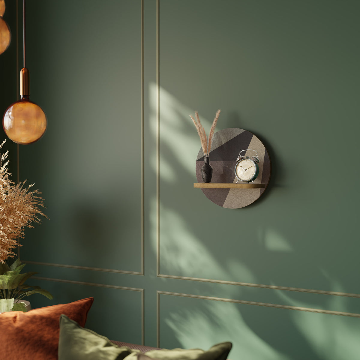 BEIGE GEOMETRY Art Shelf