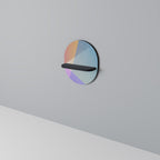 BRIGHT GEOMETRY Estante Ovalado Decorativo en Acabado Negro