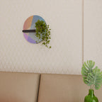 BRIGHT GEOMETRY Estante Ovalado Decorativo en Acabado Negro