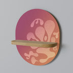 IRREGULAR PINK Estante Ovalado Decorativo en Efecto Roble