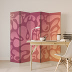 IRREGULAR PINK Decorative 5-Panel Room Divider