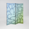 IRREGULAR BLUE Biombo Decorativo de 4 Paneles