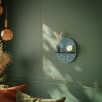 COLLECTIVE STREAM Estante Ovalado Decorativo en Acabado Negro