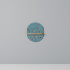 COLLECTIVE STREAM Estante Ovalado Decorativo en Efecto Roble