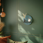 COLLECTIVE STREAM Estante Redondo Decorativo en Acabado Negro