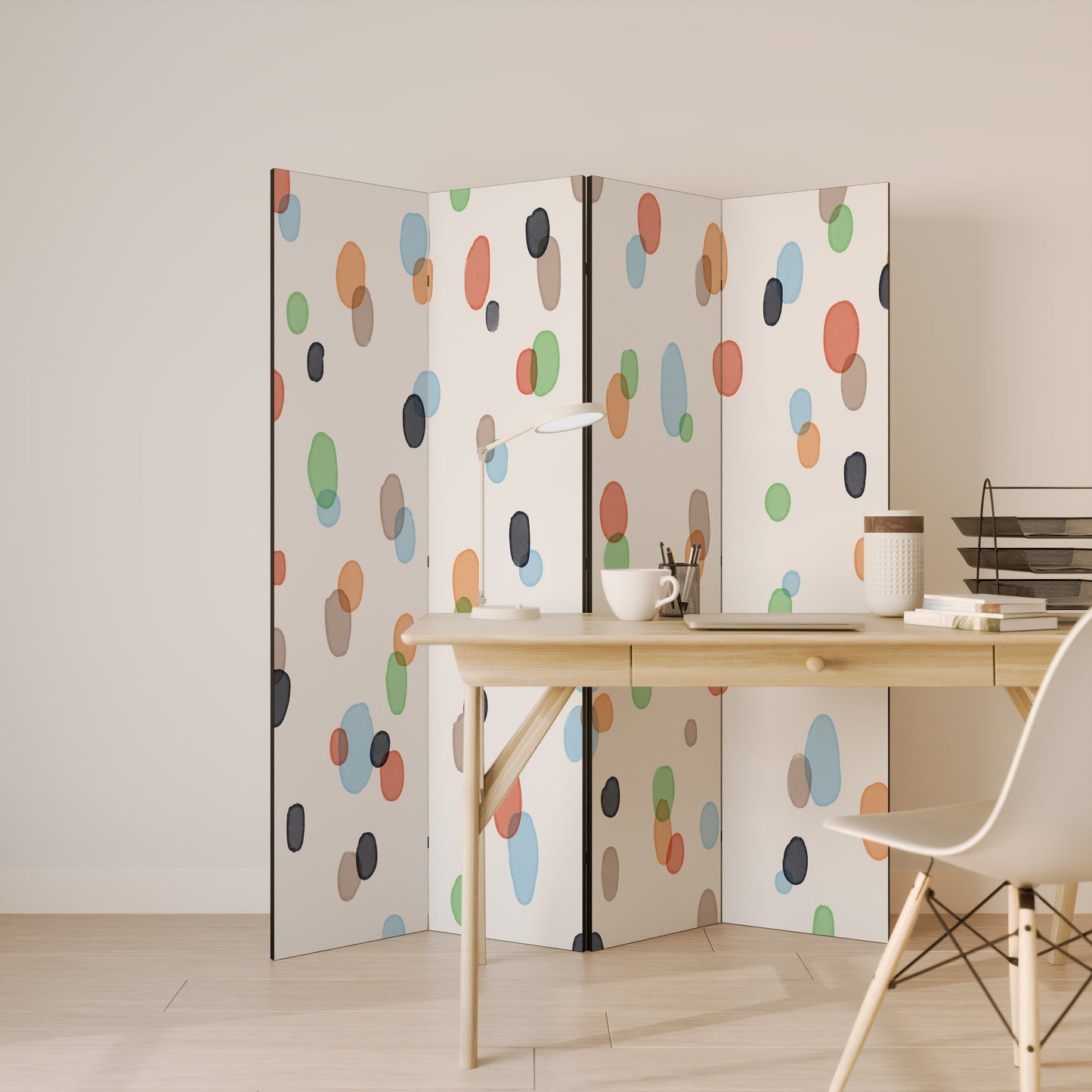 ENERGETIC SPOTS Biombo de 4 paneles