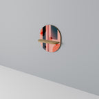 BLUSHED SPECTRUM Estante Ovalado Decorativo en Efecto Roble