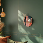 BLUSHED SPECTRUM Estante Ovalado Decorativo en Efecto Roble