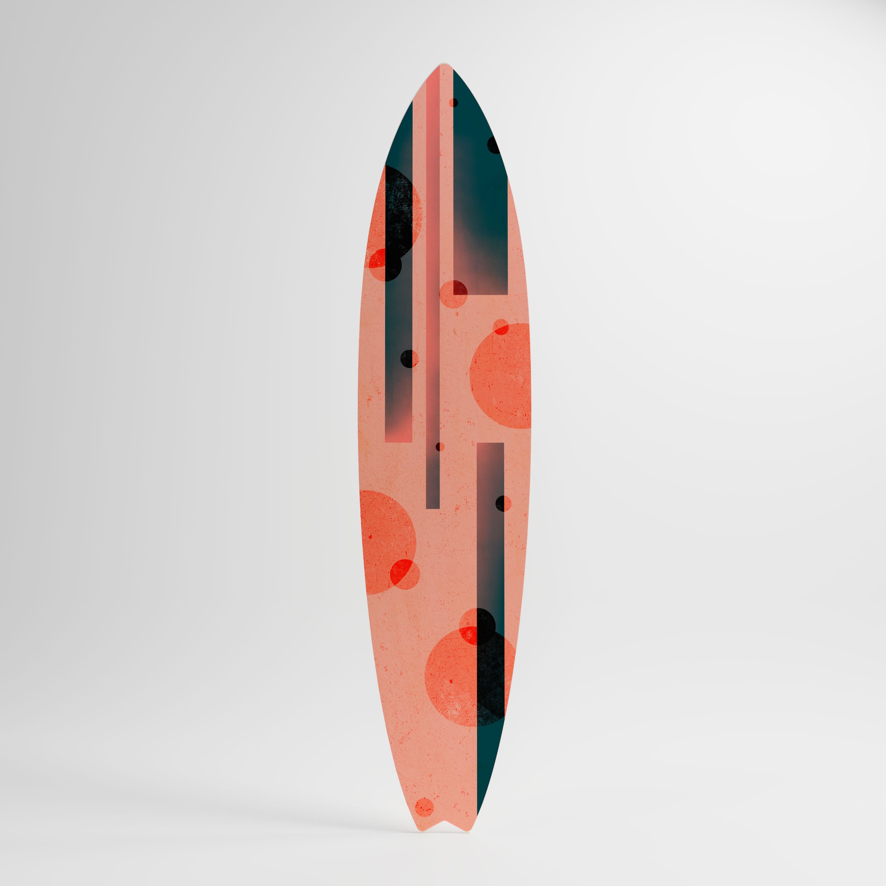 BLUSHED SPECTRUM Panel decorativo de tabla de surf