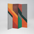 MAKESHIFT ARTISTRY Biombo Decorativo de 4 Paneles