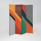 MAKESHIFT ARTISTRY Biombo Decorativo de 4 Paneles