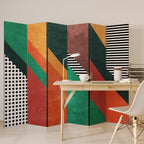 MAKESHIFT ARTISTRY Biombo Decorativo de 6 Paneles