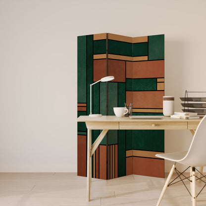 EARTHY FIGURES 3-Panel Room Divider