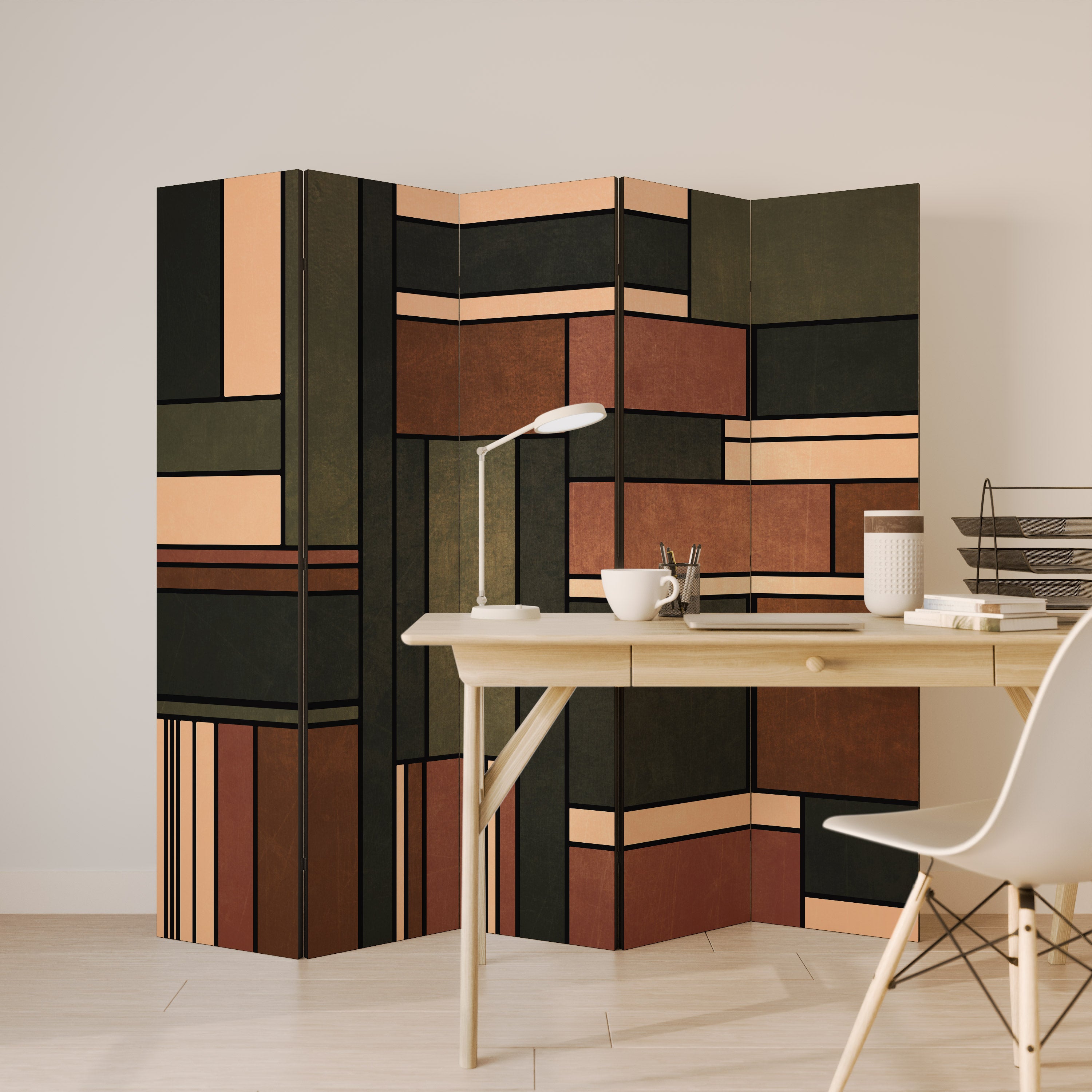 FIGURES OF NATURE 5-Panel Room Divider