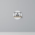 MYTHIC STITCH Estante Redondo Decorativo en Efecto Roble