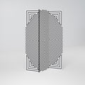 POLYGON ILLUSION 3-Panel Room Divider