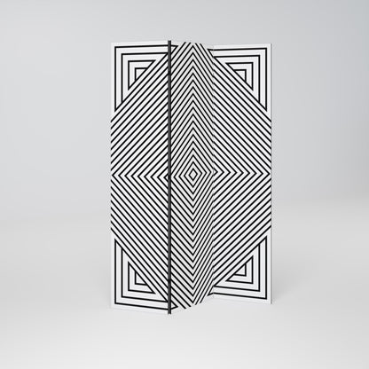 POLYGON ILLUSION Biombo de 3 paneles