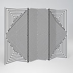 POLYGON ILLUSION Biombo Decorativo de 6 Paneles