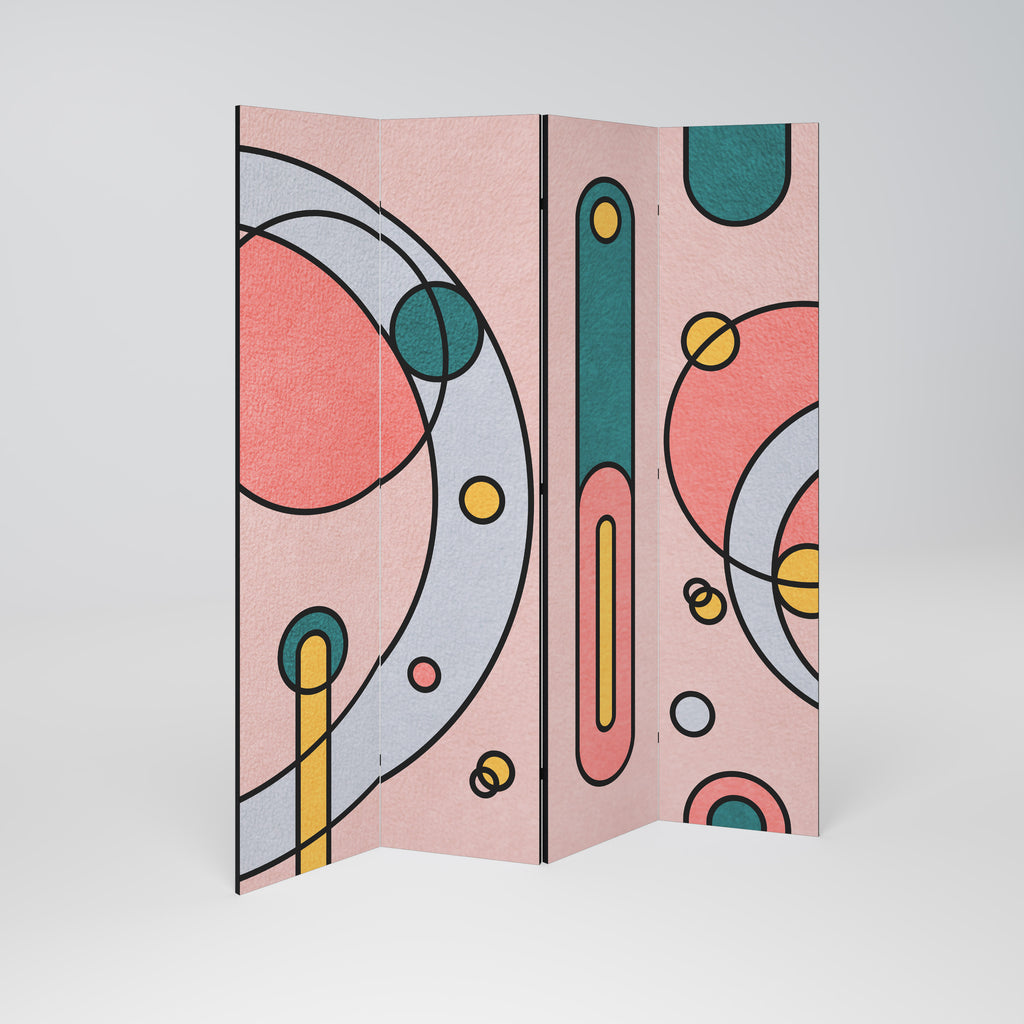 GOSSAMER ECHOES Biombo de 4 paneles