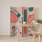 GOSSAMER ECHOES Biombo Decorativo de 4 Paneles