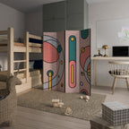 GOSSAMER ECHOES Biombo Decorativo de 4 Paneles