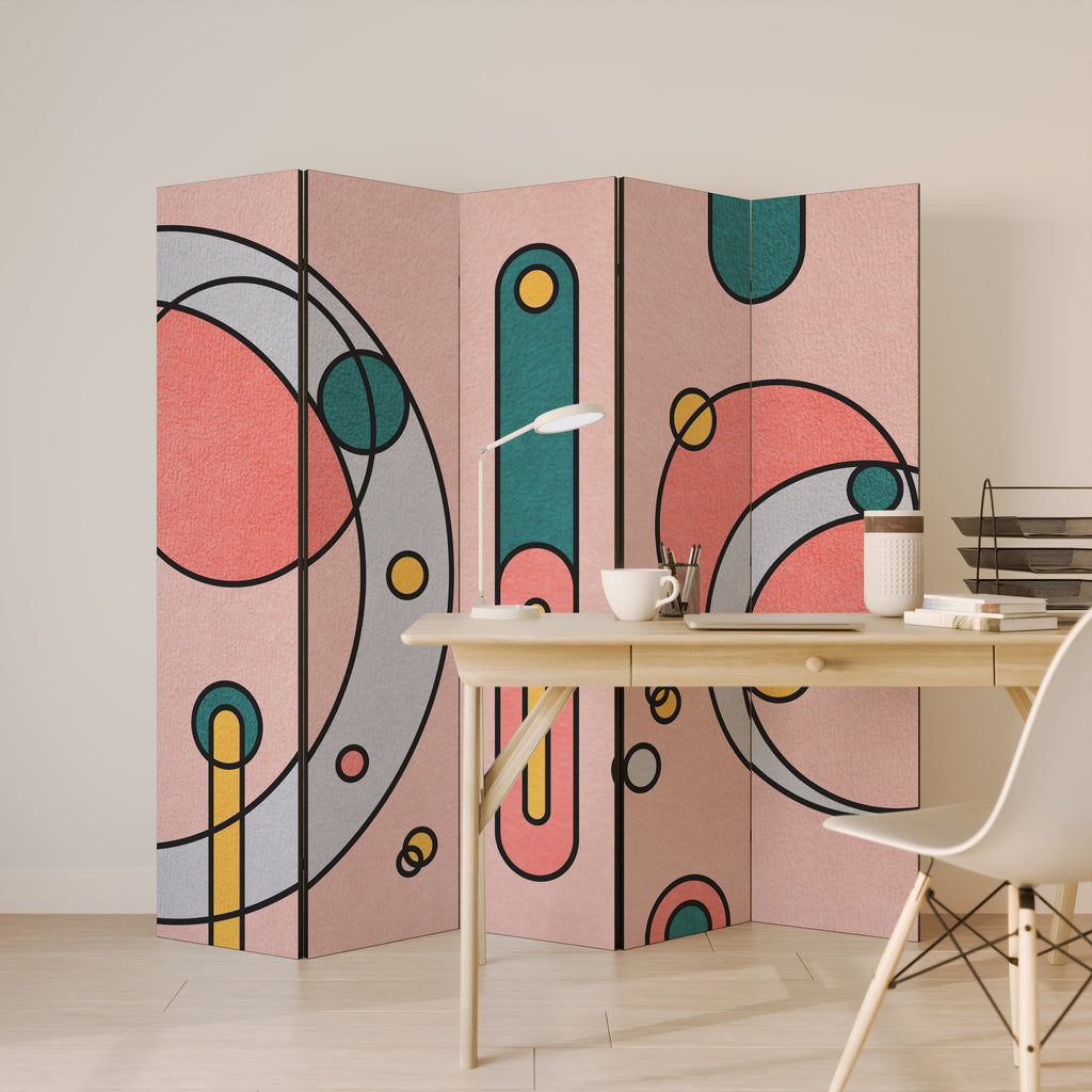 GOSSAMER ECHOES 5-Panel Room Divider