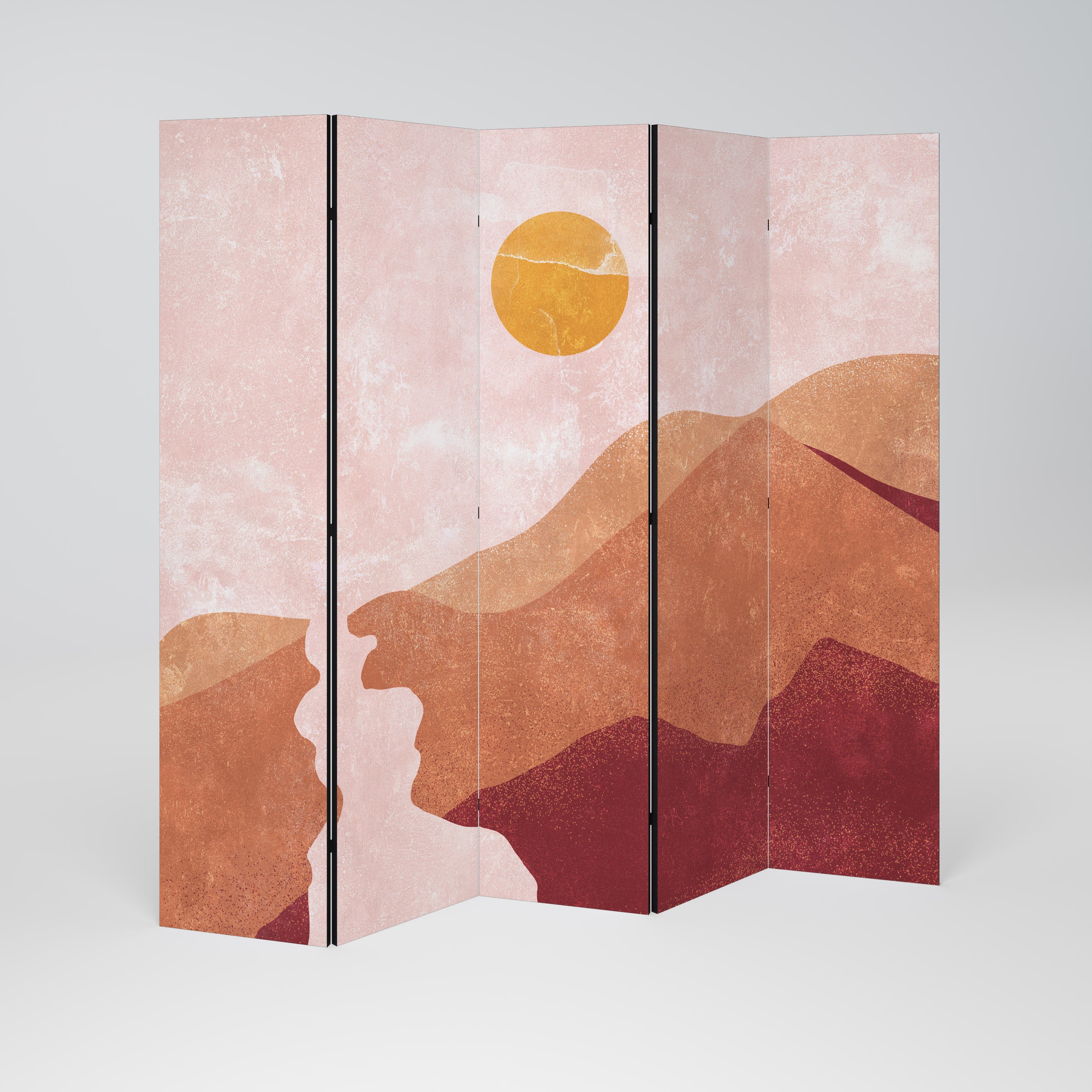 LUMINOUS SUNLIGHT 5-Panel Room Divider