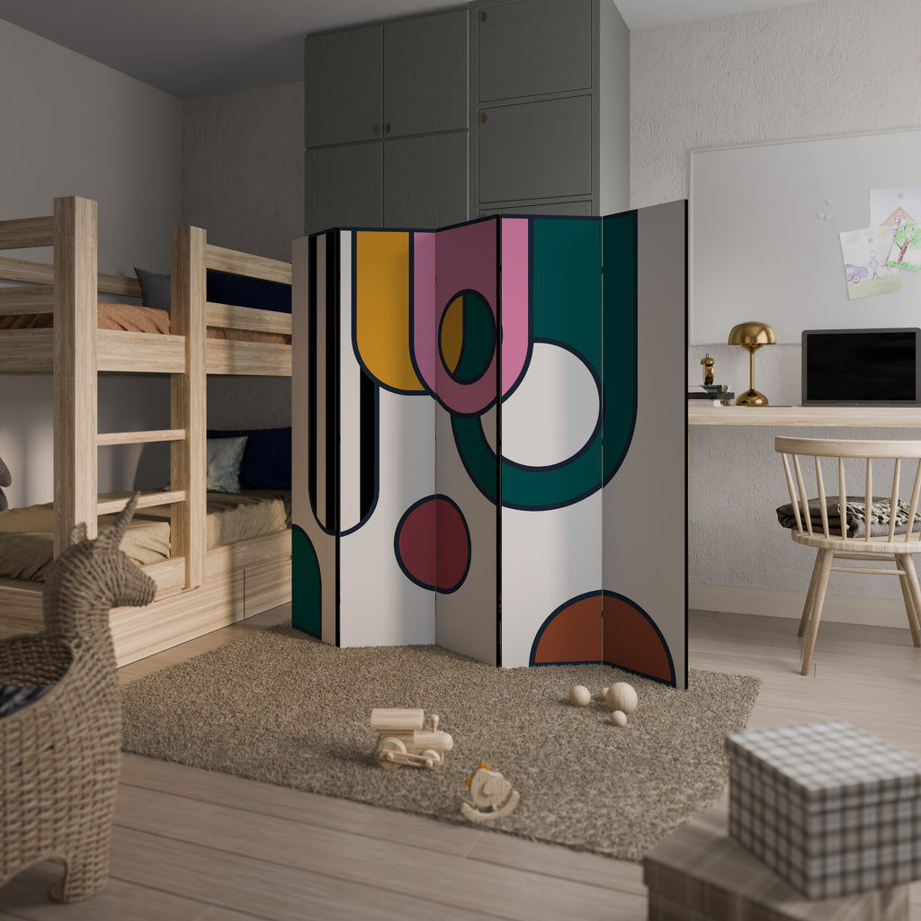 COOL STORY Decorative 5-Panel Room Divider