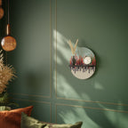 CHROMA CONTOURS Estante Ovalado Decorativo en Acabado Negro