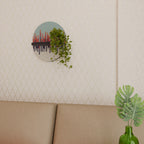 CHROMA CONTOURS Estante Ovalado Decorativo en Acabado Negro