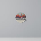 CHROMA CONTOURS Estante Redondo Decorativo en Acabado Negro