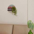 CHROMA CONTOURS Estante Redondo Decorativo en Acabado Negro