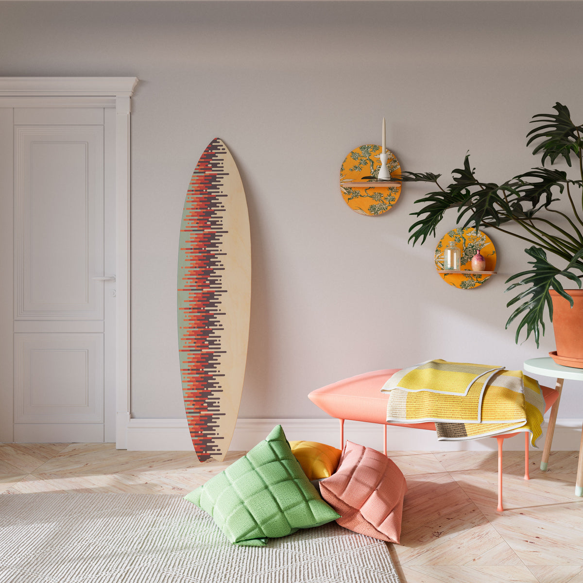 CHROMA CONTOURS Surfboard Decorative Panel