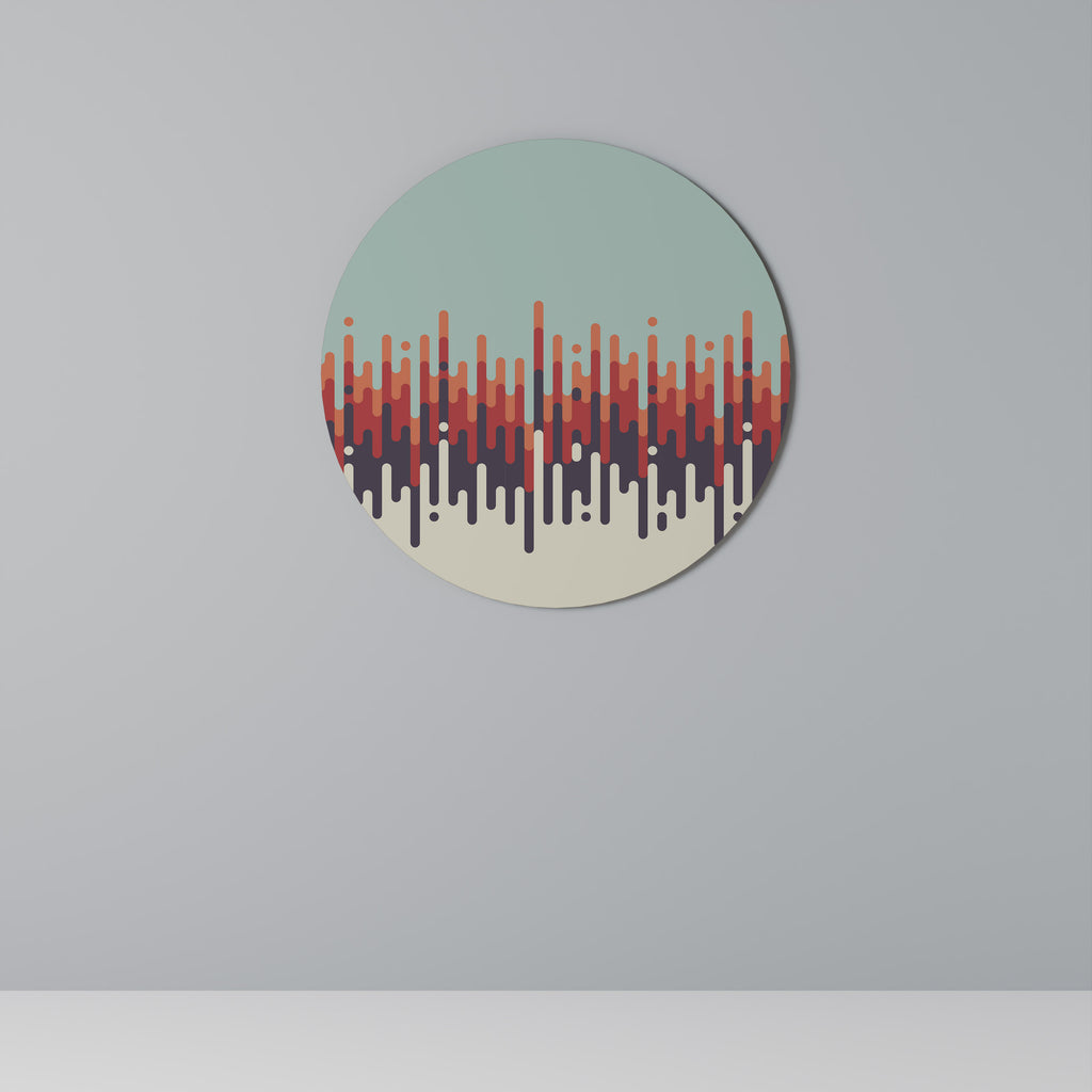 CHROMA CONTOURS Round Wall Art
