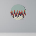 CHROMA CONTOURS Decoración de Pared Redonda