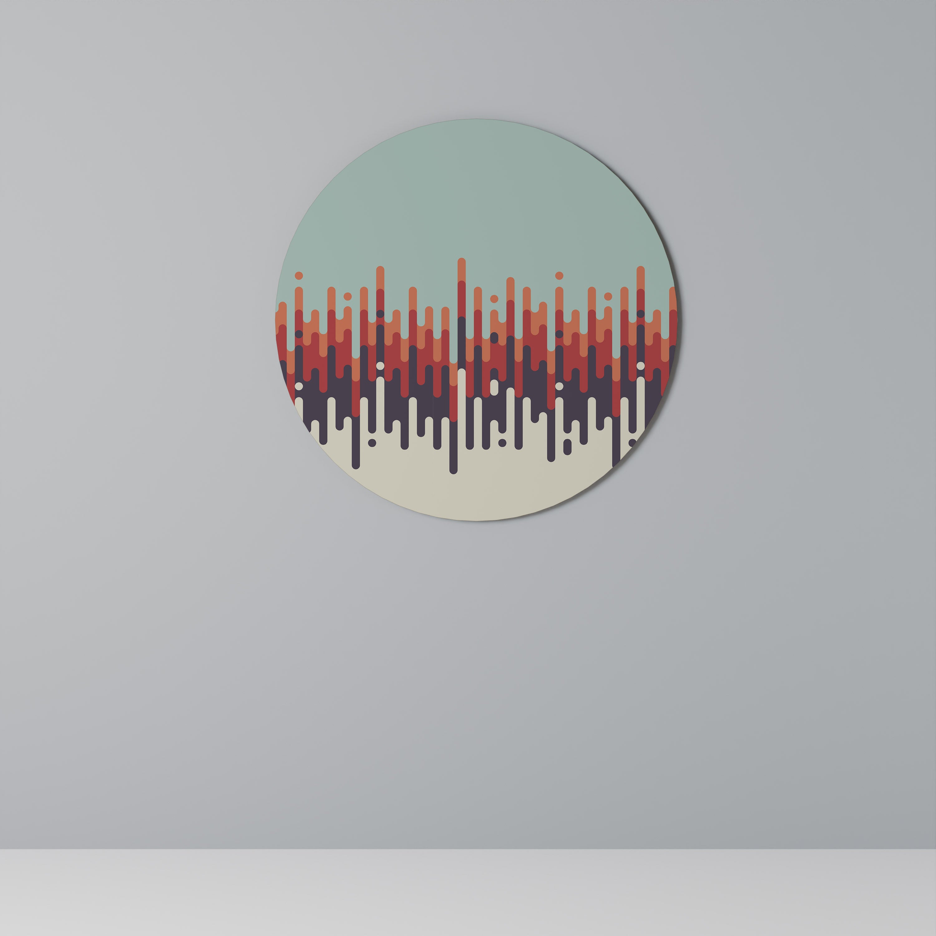 CHROMA CONTOURS Round Wall Art